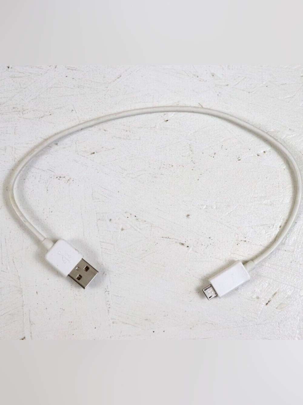 White Micro USB Charging Cable - Universal Cell Phone Accessory